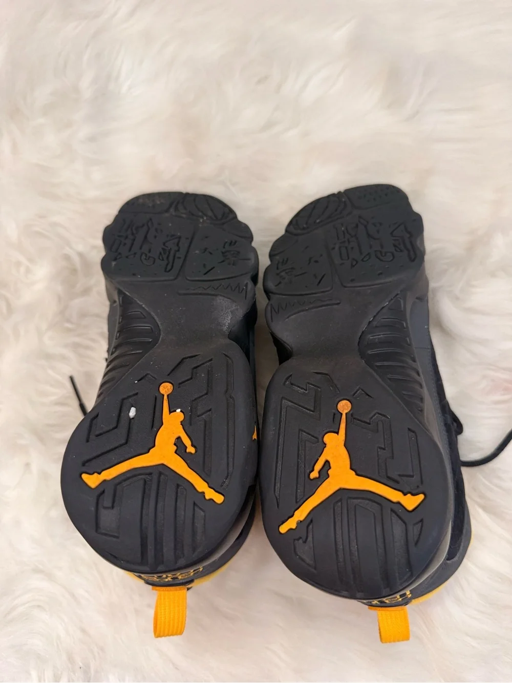 Jordan 9 Black and Yellow Sneakers